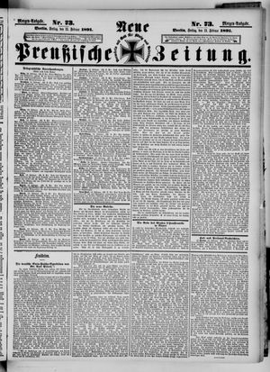 Neue preußische Zeitung vom 13.02.1891