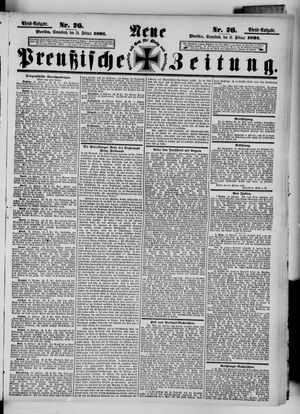 Neue preußische Zeitung vom 14.02.1891