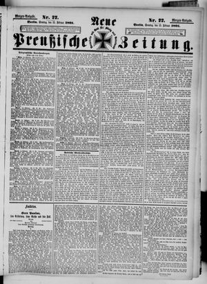 Neue preußische Zeitung vom 15.02.1891