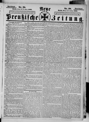 Neue preußische Zeitung vom 16.02.1891