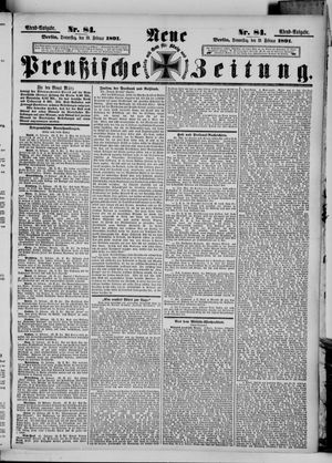 Neue preußische Zeitung vom 19.02.1891