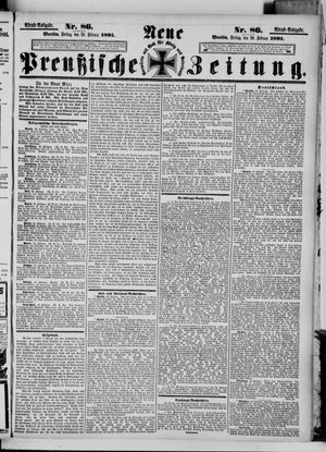 Neue preußische Zeitung vom 20.02.1891