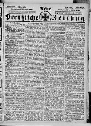 Neue preußische Zeitung vom 21.02.1891