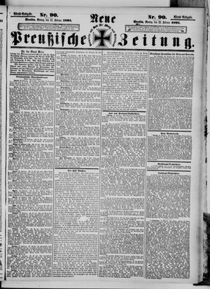 Neue preußische Zeitung vom 23.02.1891