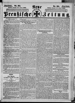 Neue preußische Zeitung vom 26.02.1891