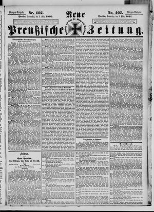 Neue preußische Zeitung vom 05.03.1891
