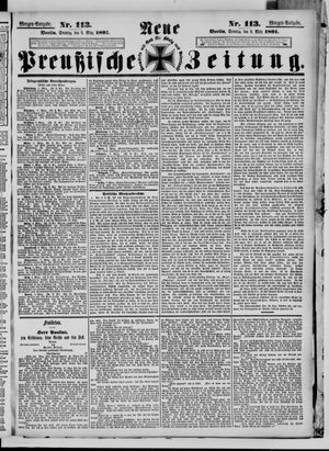 Neue preußische Zeitung vom 08.03.1891