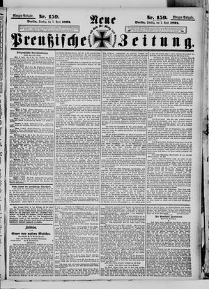 Neue preußische Zeitung vom 07.04.1891