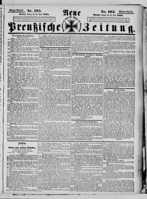 Neue preußische Zeitung vom 10.04.1891
