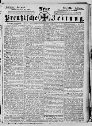 Neue preußische Zeitung vom 13.04.1891