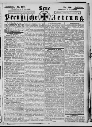 Neue preußische Zeitung vom 17.04.1891