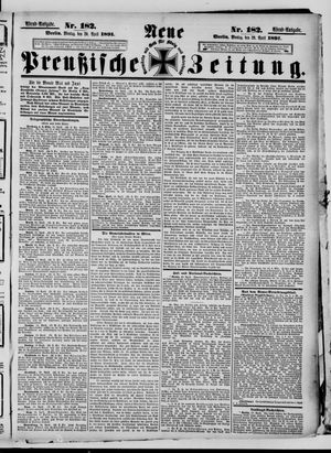 Neue preußische Zeitung vom 20.04.1891