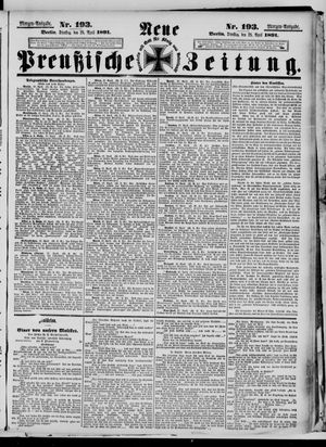 Neue preußische Zeitung vom 28.04.1891