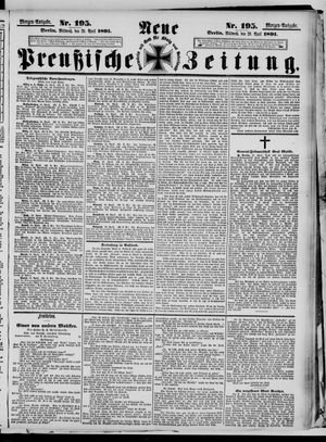 Neue preußische Zeitung vom 29.04.1891