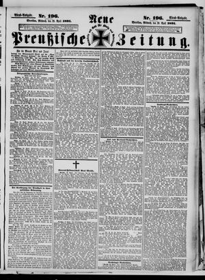 Neue preußische Zeitung vom 29.04.1891