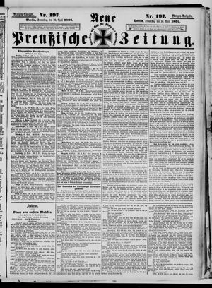 Neue preußische Zeitung vom 30.04.1891