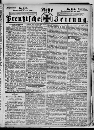 Neue preußische Zeitung vom 12.05.1891
