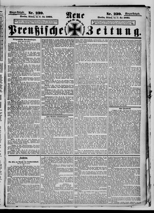 Neue preußische Zeitung vom 27.05.1891
