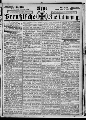 Neue preußische Zeitung vom 27.05.1891