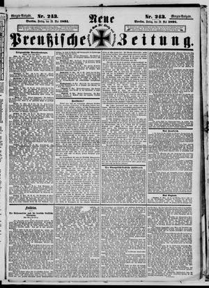 Neue preußische Zeitung vom 29.05.1891