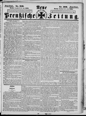 Neue preußische Zeitung vom 25.06.1891