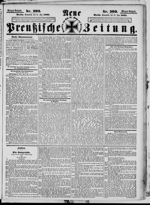 Neue preußische Zeitung vom 27.06.1891
