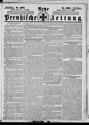 Neue preußische Zeitung vom 01.07.1891