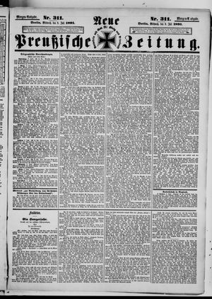 Neue preußische Zeitung vom 08.07.1891
