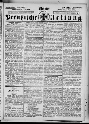 Neue preußische Zeitung vom 10.07.1891