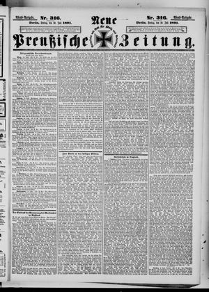 Neue preußische Zeitung vom 10.07.1891