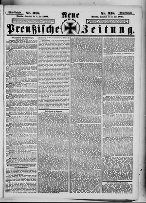 Neue preußische Zeitung vom 11.07.1891