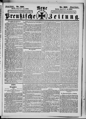 Neue preußische Zeitung vom 17.07.1891