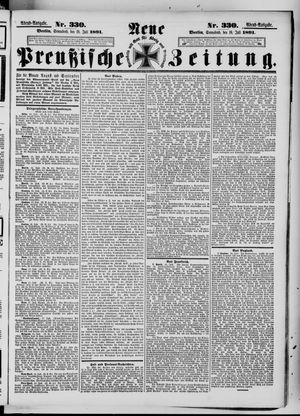 Neue preußische Zeitung vom 18.07.1891
