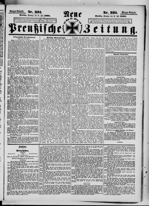 Neue preußische Zeitung vom 19.07.1891