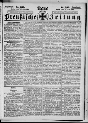 Neue preußische Zeitung vom 21.07.1891