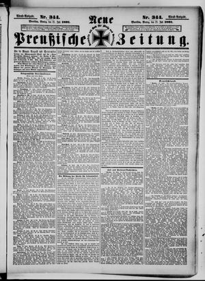 Neue preußische Zeitung vom 27.07.1891