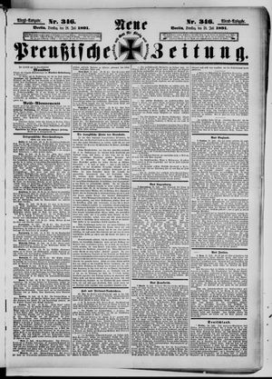Neue preußische Zeitung vom 28.07.1891