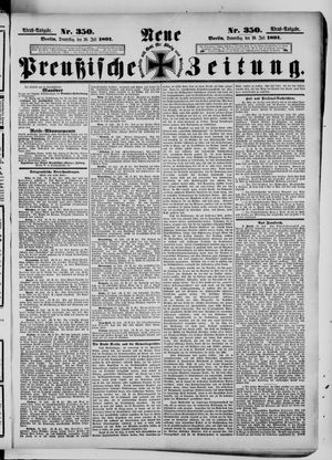 Neue preußische Zeitung vom 30.07.1891
