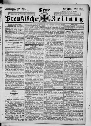 Neue preußische Zeitung vom 31.07.1891