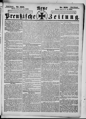 Neue preußische Zeitung vom 31.07.1891