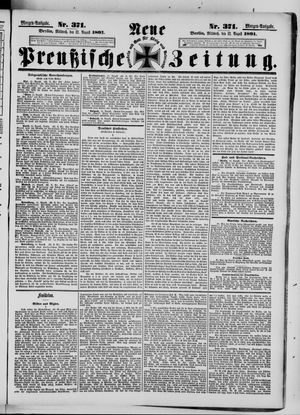 Neue preußische Zeitung vom 12.08.1891