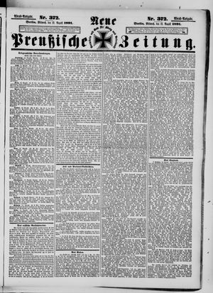 Neue preußische Zeitung vom 12.08.1891
