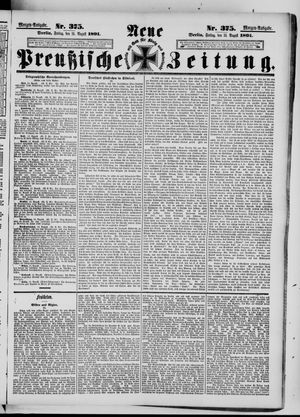 Neue preußische Zeitung vom 14.08.1891