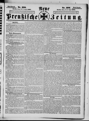 Neue preußische Zeitung vom 14.08.1891