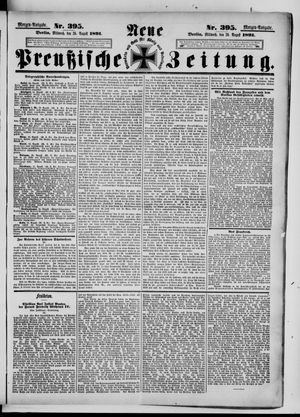 Neue preußische Zeitung vom 26.08.1891