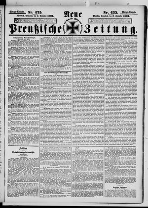 Neue preußische Zeitung vom 12.09.1891