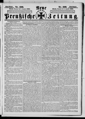 Neue preußische Zeitung vom 12.09.1891