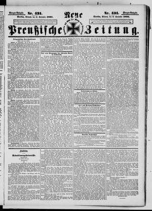 Neue preußische Zeitung vom 16.09.1891
