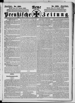 Neue preußische Zeitung vom 18.09.1891
