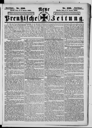 Neue preußische Zeitung vom 18.09.1891